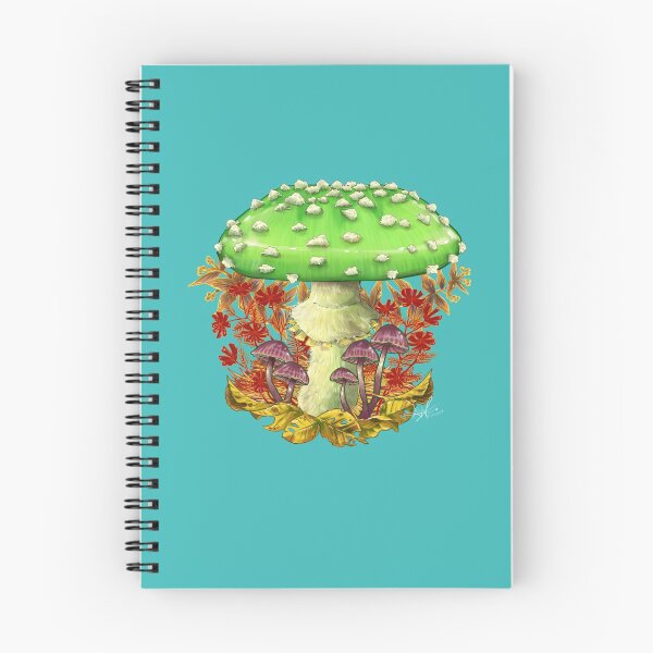 Item preview, Green Mushroom with Fall Leaves designed and sold by Frostyshark.