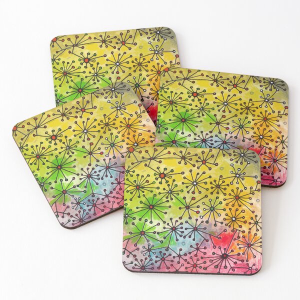 Item preview, Colorful Abstracted Queen Anne's Lace designed and sold by Amy Chace.