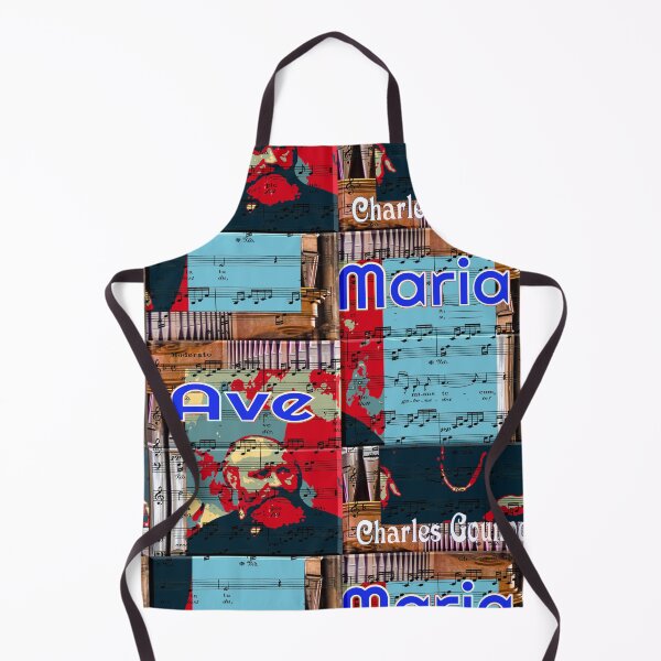 Item preview, ATTRACTIVE PORTRAIT OF CHARLES GOUNOD - MUSICIAN COMPOSER - ABSTRACT ORGAN ON MUSICAL SCORE - FAMOUS ARIA AVE MARIA - FUNNY MUSIC SCORE AVE MARIA PATCHWORK PATTERN - GREAT GIFT FOR ORGANIST designed and sold by Ralek.