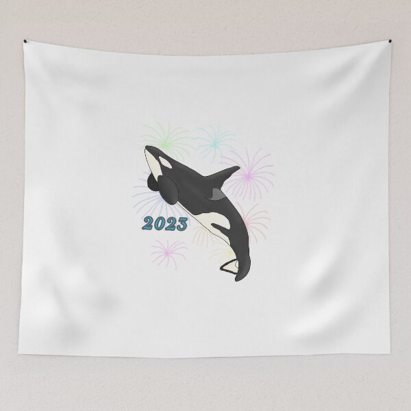 Item preview, New Years Orca 2023 designed and sold by tidaldreams.