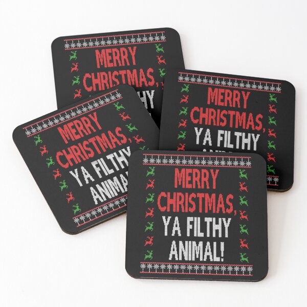 Item preview, Merry Christmas ya filthy animal, Christmas Movie Quote Funny  designed and sold by Sunnyhova.
