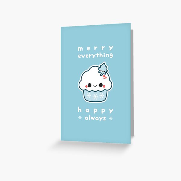 Merry Everything Cupcake Greeting Card