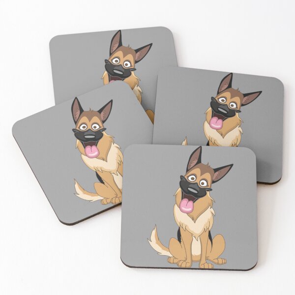 Item preview, German Shepherd Happy Puppy Emoji designed and sold by DesignVertex.