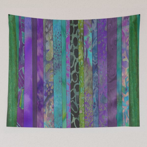 Item preview, Boho Stripe Turquoise and Purple designed and sold by Catherine Holcombe.