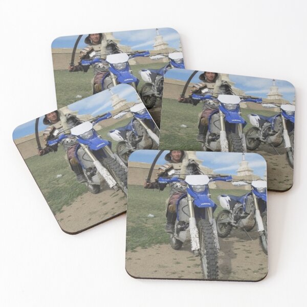 Item preview, Mongolian Mongol on Dirt Bike designed and sold by yuccaroot.