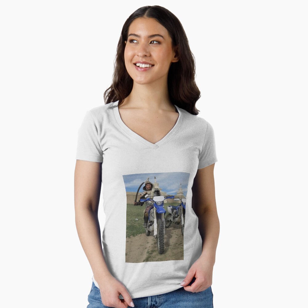 Mongolian Mongol on Dirt Bike