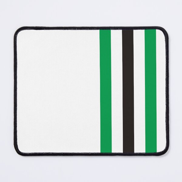 Item preview, Green White Black tricolor Mod Racing Stripes fashion design designed and sold by ModSupporters.