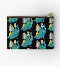 Peacock Rider Zipper Pouch