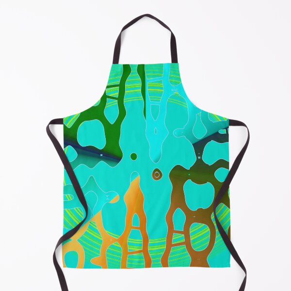 Item preview, Turquoise Peach and dark blue asymmetrical geometrical shapes by Code03. designed and sold by Code03.
