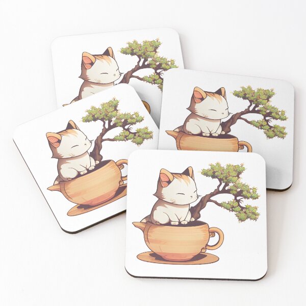 Item preview, Bonsai Tree Tea Cat designed and sold by Black-Glove.
