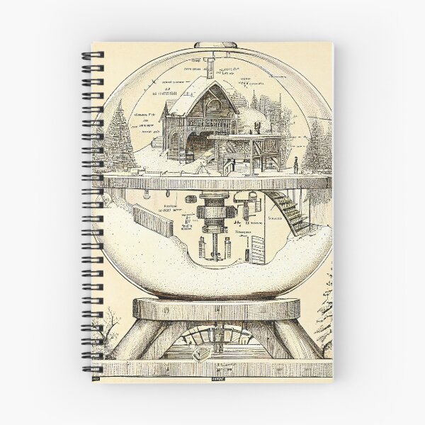 Item preview, Schematic of a snow globe designed and sold by Patrick Edwards.