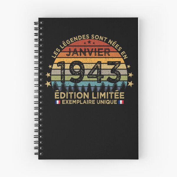 Item preview, Anniversaire 80 Ans Les Legendes Sont Nees en Janvier 1943 designed and sold by cssdru.
