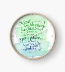 The Lord As My Shepherd Clock