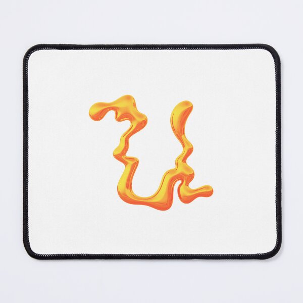 Item preview, ORANGE U LETTER CHROME DESIGN! designed and sold by MeBrokeStudent.