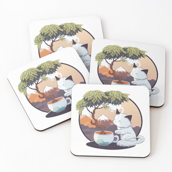 Item preview, Cat with Bonsai Tea  designed and sold by Black-Glove.