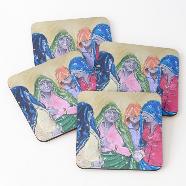 Item preview, Indian Women Talking gossiping Oil Painting designed and sold by Abha-Hues.