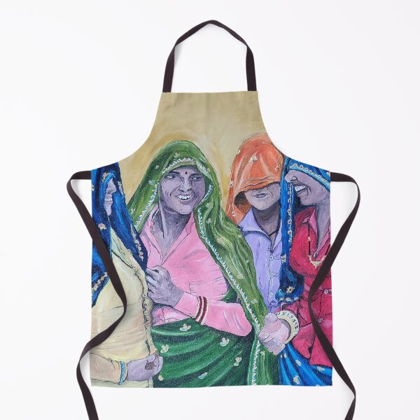 Item preview, Indian Women Talking gossiping Oil Painting designed and sold by Abha-Hues.