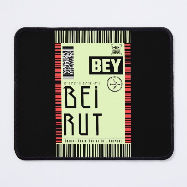 Item preview, BEIRUT Beyrouth Lebanon boarding pass ticket luggage stickers designed and sold by LeddsoDello.