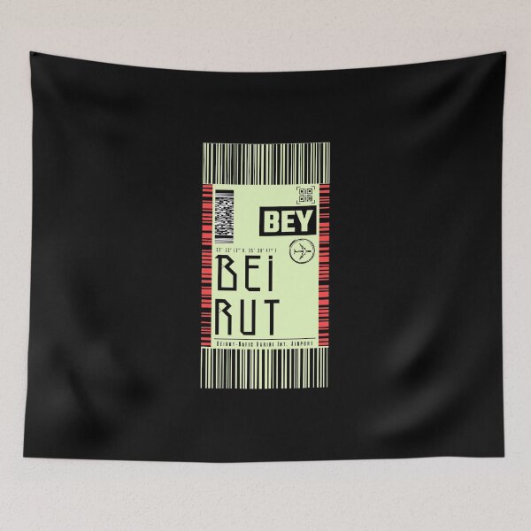 Item preview, BEIRUT Beyrouth Lebanon boarding pass ticket luggage stickers designed and sold by LeddsoDello.