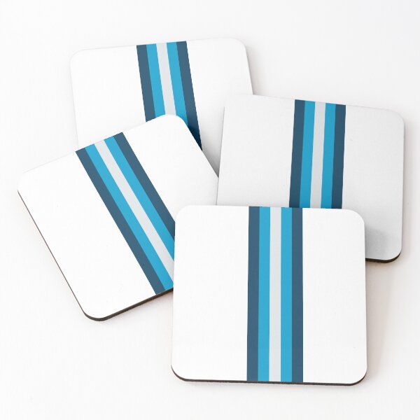 Artikelvorschau, Blaues weißes blaues Mod, das Stripes Modedesign läuft entworfen und verkauft von ModSupporters.