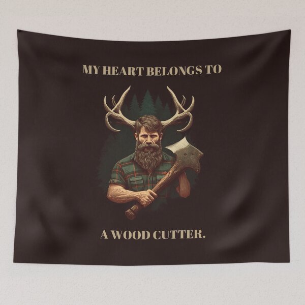 Item preview, My Heart Belongs To a Wood Cutter designed and sold by netdota.
