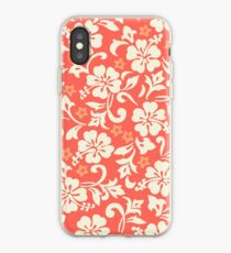 Kapalua Pareau Hawaiian Hibiscus - Coral iPhone Case