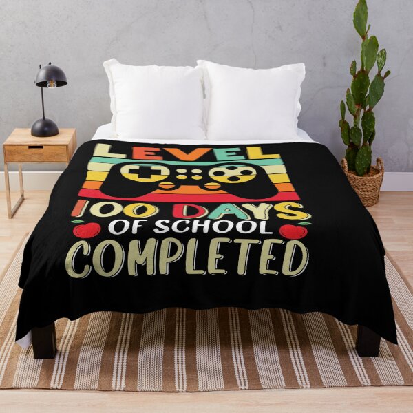 Item preview, Happy 100 Days Of School Unlocked Level 100 Completed designed and sold by Nedskr.