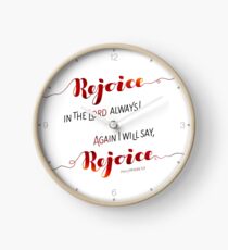 Rejoice In the Lord Always! Clock