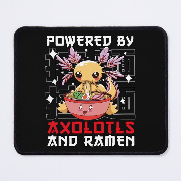 Item preview, Powered by Axolotls & Ramen - Kawaii Axolotl Eating Ramen designed and sold by ollalla.