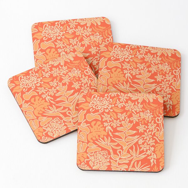 Item preview, Kauai Morning Hawaiian Protea Floral - Papaya designed and sold by DriveIndustries.