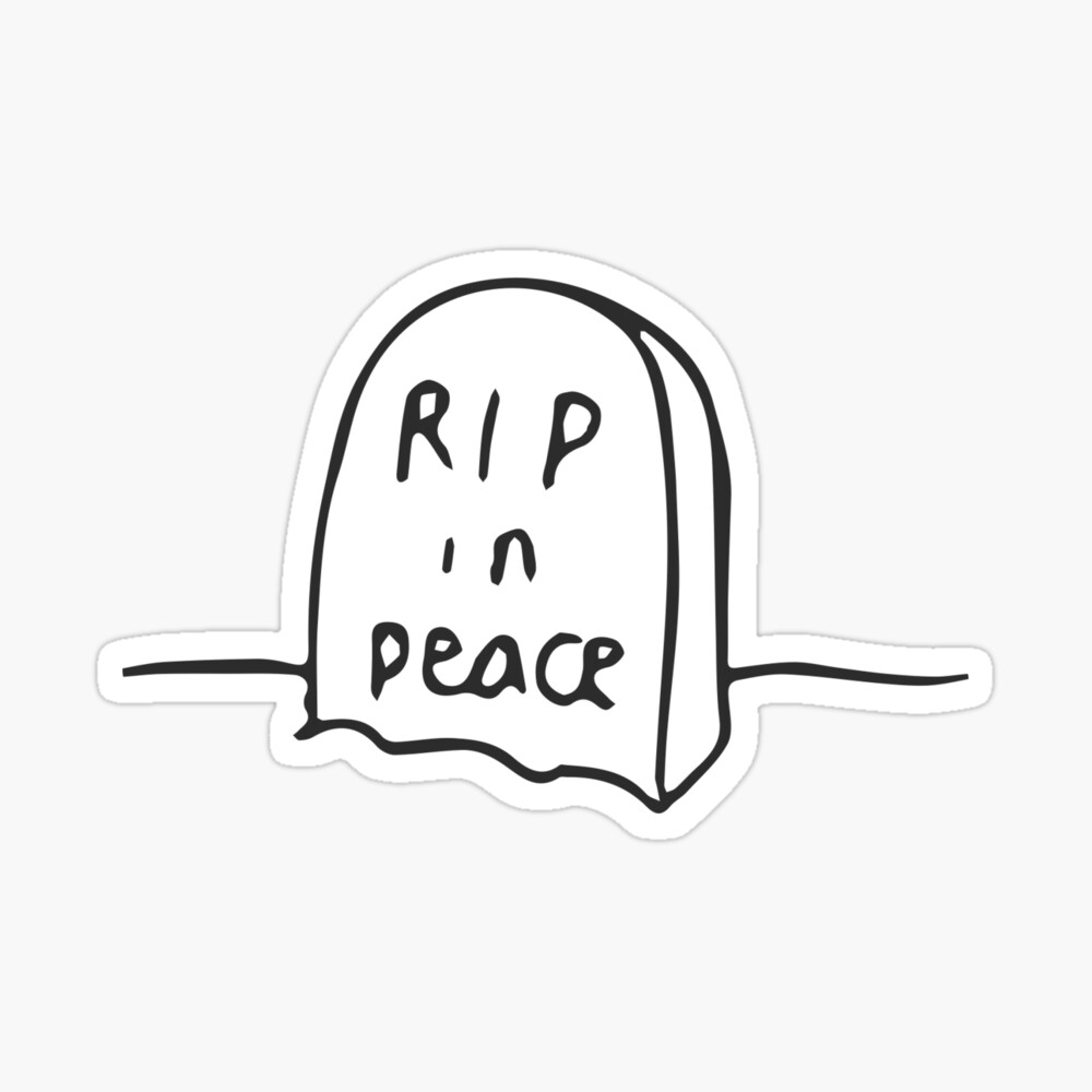 Rip In Peace Hardcover Journal By Designsbykess Redbubble