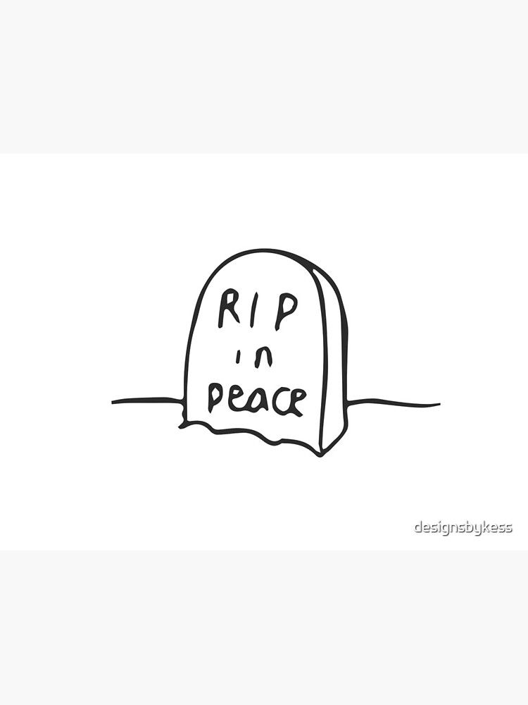 Rip In Peace Greeting Card By Designsbykess Redbubble