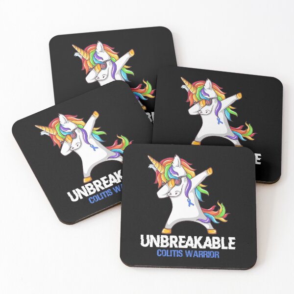 Item preview, Colitis Awareness - Unicorn Colitis Warrior Ribbon UNBREAKABLE designed and sold by Fernandezf.