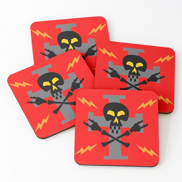 Item preview, Skull on cross giving rock gesture  designed and sold by KoandZo.
