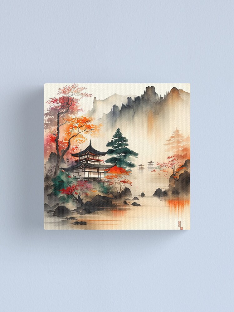 Japanese Landscape Painting Water Color 2