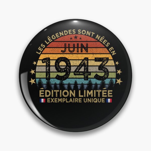 Item preview, Anniversaire 80 Ans Les Legendes Sont Nees en Juin 1943 designed and sold by cssdru.