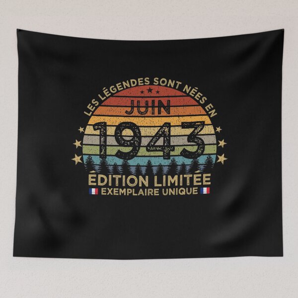 Item preview, Anniversaire 80 Ans Les Legendes Sont Nees en Juin 1943 designed and sold by cssdru.