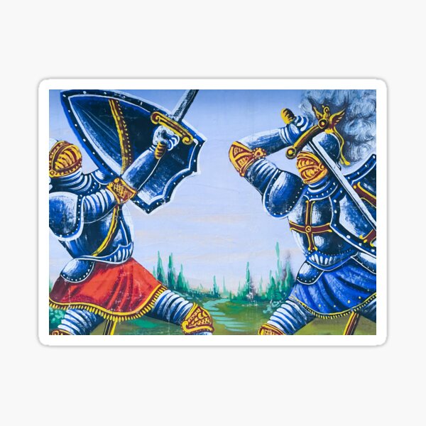 Item preview, Sicilian puppets theatre backdrop designed and sold by SandroDi.