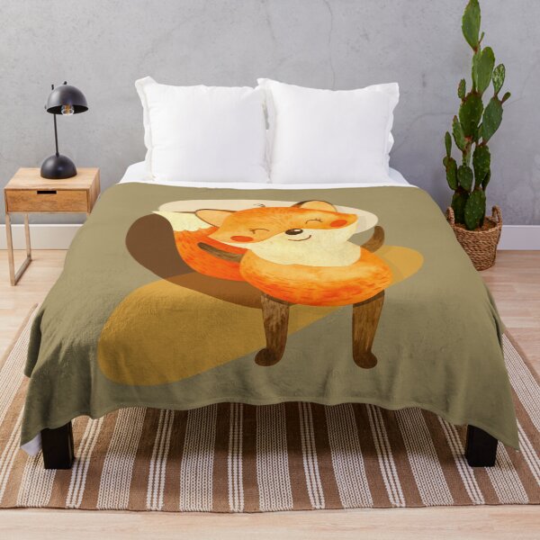 Item preview, Watercolour boho fox relaxing boho artwork  designed and sold by TipTopTapo.