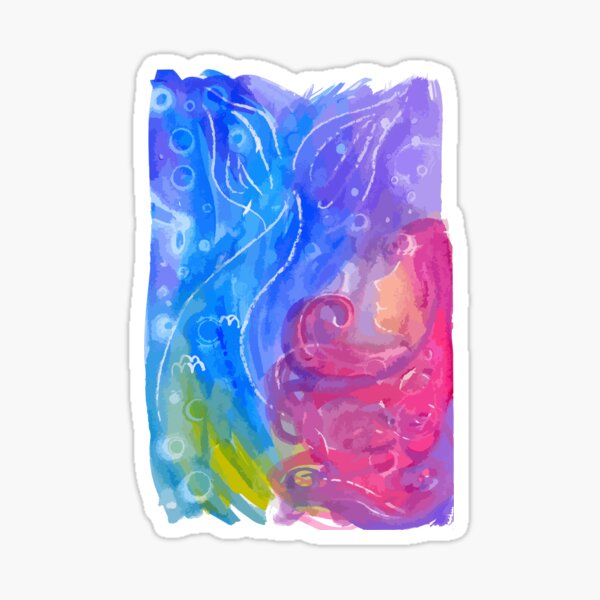 Red Headed Mersister Sticker