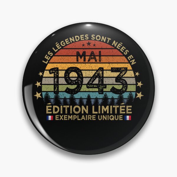 Item preview, Anniversaire 80 Ans Les Legendes Sont Nees en Mai 1943 designed and sold by cssdru.