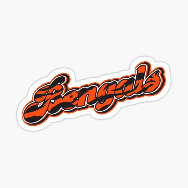 go bengals cincinnati football sticker Sticker for Sale by sarah