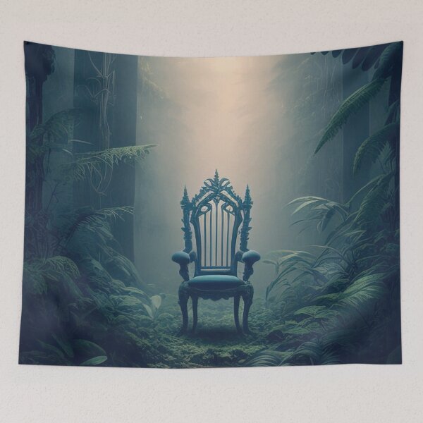 Item preview, Abandoned chair in a mysterious forest designed and sold by RK - Shop.