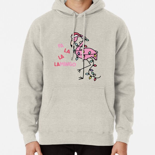 Christmas Flamingo Pullover Hoodie