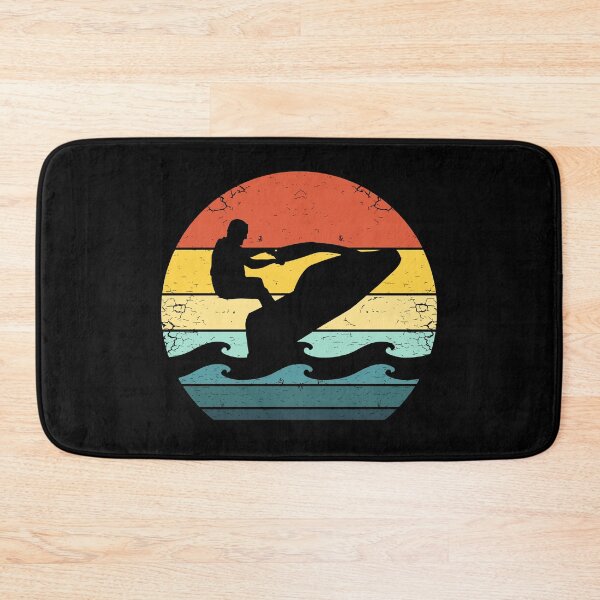 Item preview, 70s Water Scooter Silhouette in a Retro Sunset designed and sold by KleverOlivier.