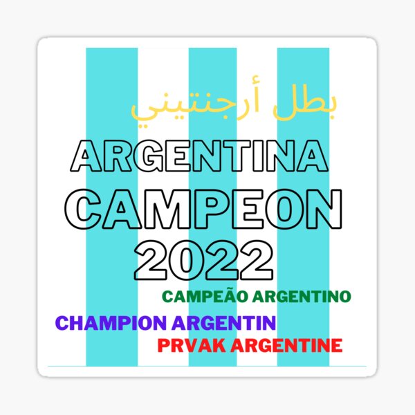 Argentina World Champions Graphic Round Neck Tshirt - Footballmonk