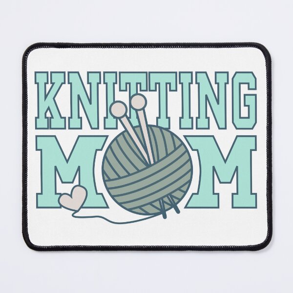 Item preview, Knitting Mom with Love in Mint designed and sold by Ching Teoh.