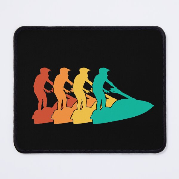 Item preview, Retro Color Watercraft PWC Repeating Shapes designed and sold by KleverOlivier.