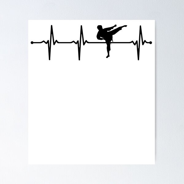 Artikelvorschau, Judoka EKG Judo Heartbeat Pulse Line Bv entworfen und verkauft von KleverOlivier.