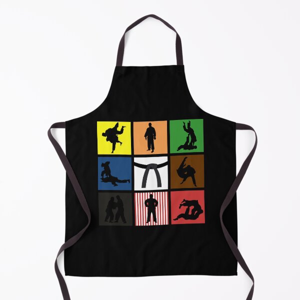 Item preview, Judo Color Belt Pop Art Judokas Silhouette designed and sold by KleverOlivier.